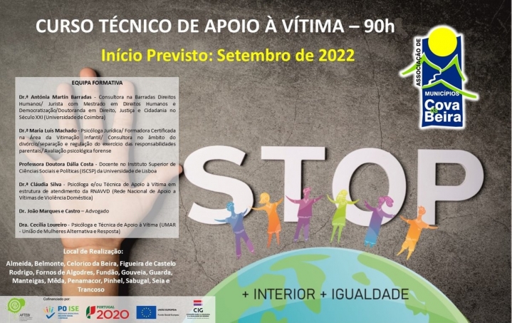 A AMCB encontra-se a promover o Curso de Tcnico/a de Apoio  Vtima em 15 Municpios da regio.